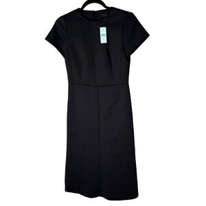 Ann Taylor Classic Black Midi Dress NWT